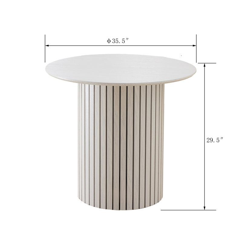Table de salle à manger moderne en bambou pour espaces de vie contemporains