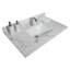 Lavabo encastré rectangulaire en céramique-117205342