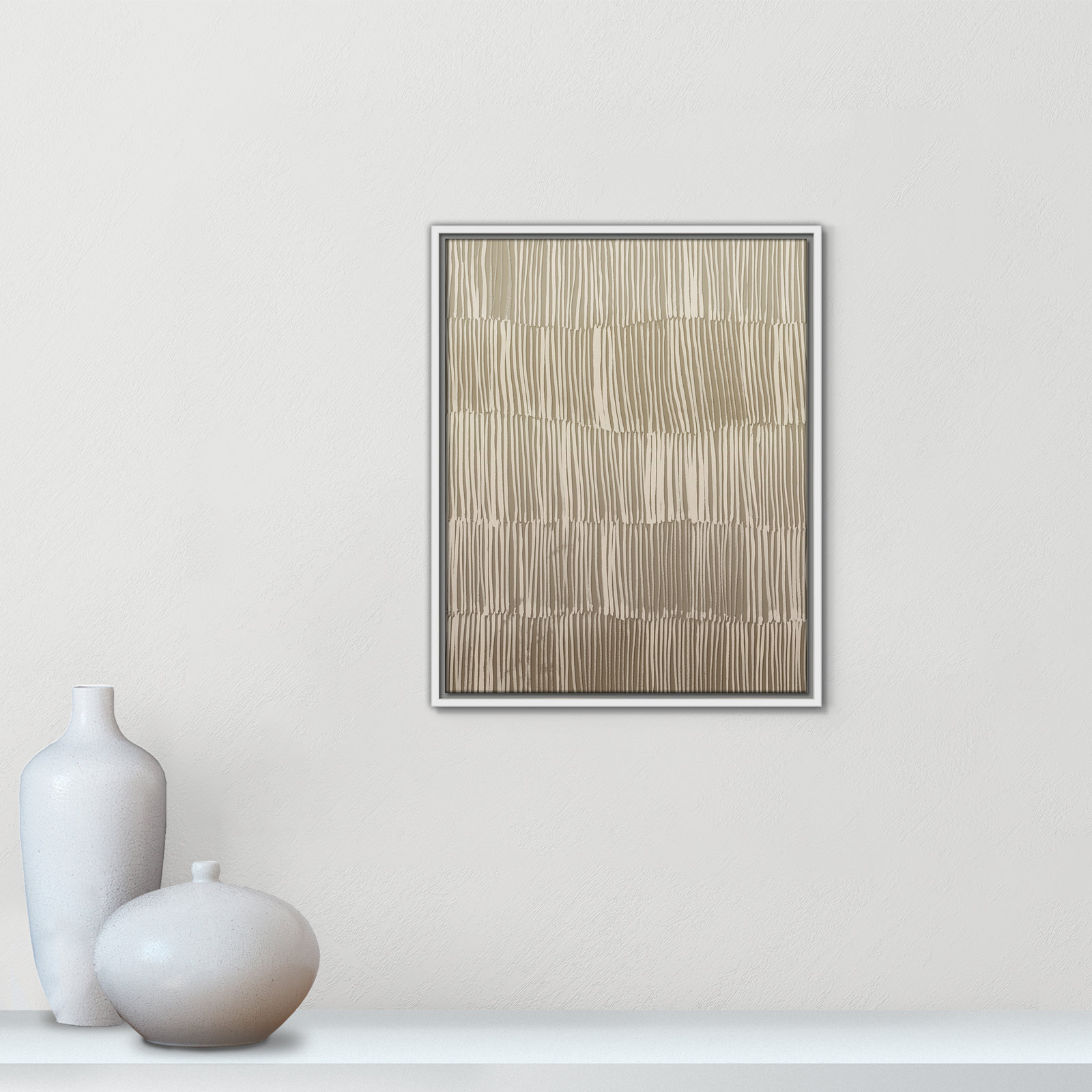 Linear Calm I Print by , 21.5" H x 17.5" W, White Floater