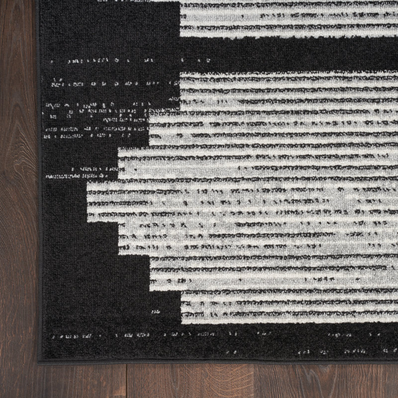 Tapis noir / gris Modern Passion, Rectangle 5 pi 3 po x 7 pi 3 po