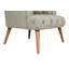 Élégant fauteuil à oreilles, structure en bois massif, 29,5 po x 30,3 po x 31,5 po | Tissu 100% polyester, facile à nettoyer | Couleur grise élégante, parfaite pour les salons modernes ou rustiques, sièges confortables pour la décoration intérieure-621839016