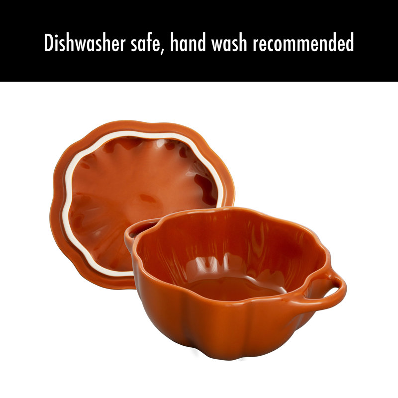 Staub Ceramic 24-oz Pumpkin Cocotte, 0.75 quart