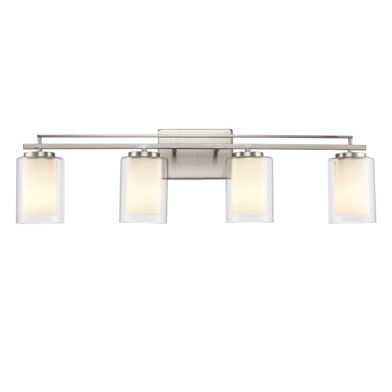 Dimmable Chandelier, Brushed Nickel, 4