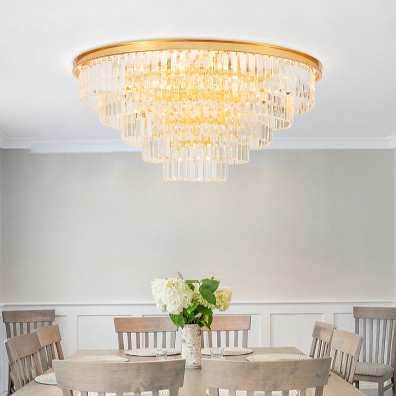Dimmable LED Globe Chandelier, 19.6" H x 31.5" W x 31.5" D