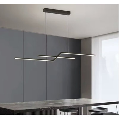  Luminaire suspendu minimaliste LIGHT Strata | Conception en couches de métal | Éclairage moderne à intensité variable 3500K