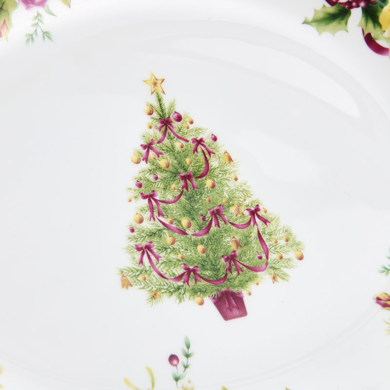 Holiday OCR Xmas Tree Ovl Plattr 33cm/13in
