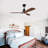 Hot sales Modern Ceiling Fan With Light 3 Solid Wood Blades Remote Control Reversible DC Motor With Dimmable LED-106266546-106266545-106266550