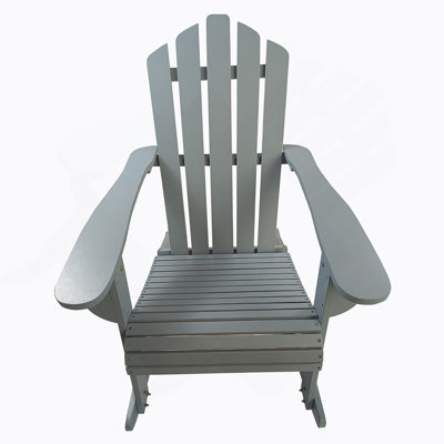 Chaise Adirondack inclinable inclinable en bois pour l'extérieur, parfaite pour la détente et un élégant décor de patio