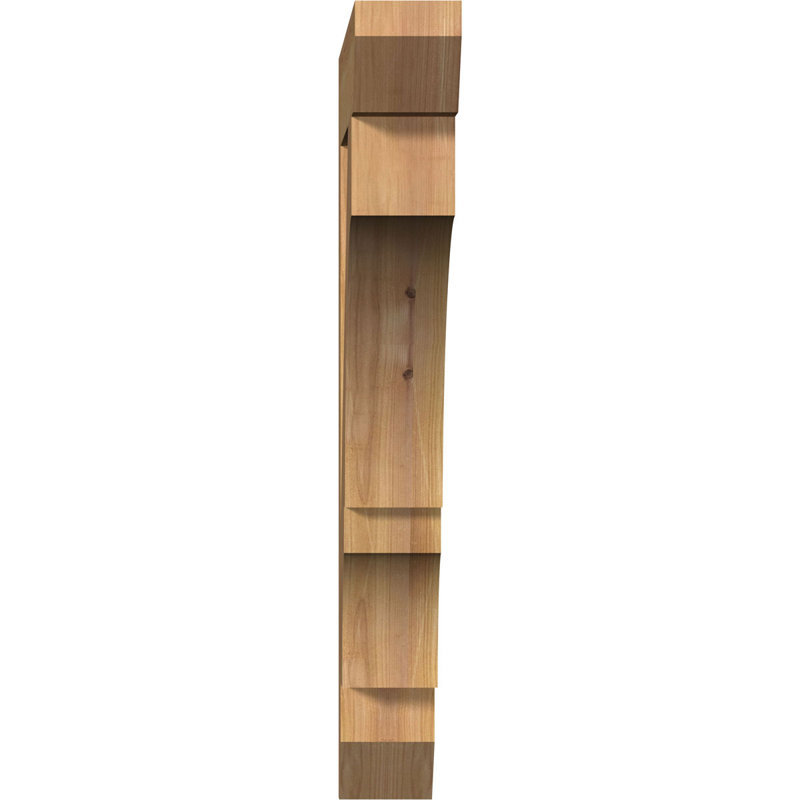 Support latté l 3 1/2 po x P 24 po x H 28 po, cèdre rouge de l'Ouest, H 28 po x l 3,5 po x P 24 po, Cèdre rouge, Lisse