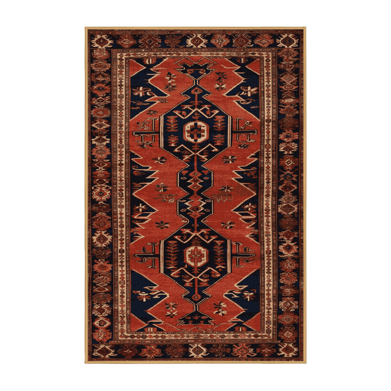 Tapis brun lavable à la machine, Rectangulaire 2 pi x 3 pi