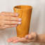 Tasse à boire en bois de teck - ensemble de 2-71082298