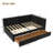 Daybed With Storage Drawers Upholstered Corner Bed With L Shaped Headboard Velvet Daybed Frame For Living Room Guest Room