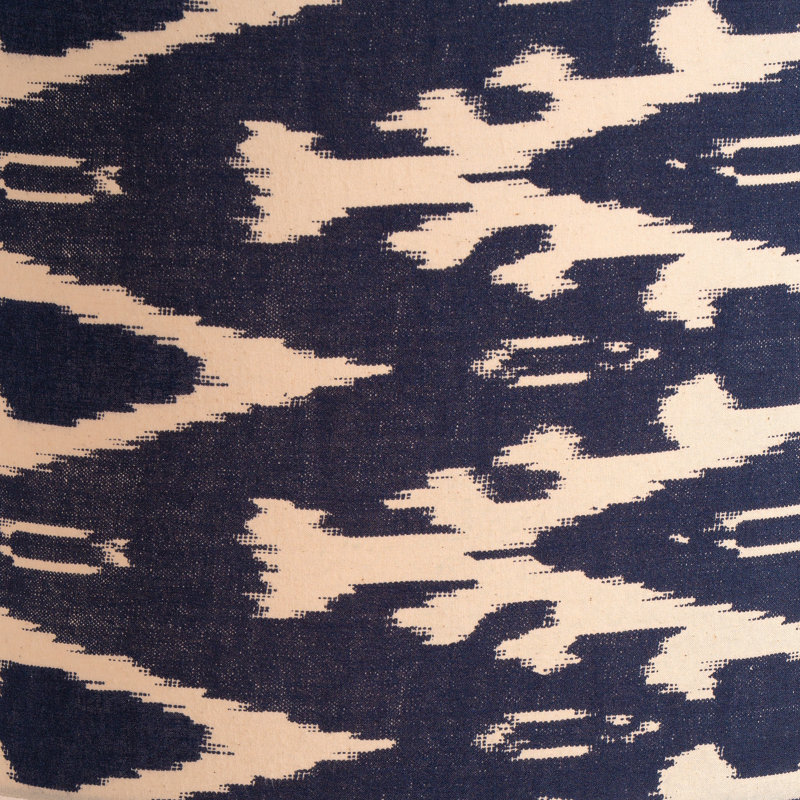 Cotton Drum Lamp Shade ( Uno ), Navy, 20cm H x 30cm W x  30cm D