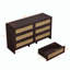 Armoire de rangement en rotin 6 tiroirs-1318421973