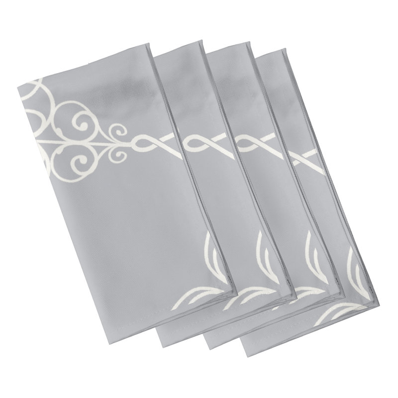 Ensemble de serviettes 4 pièces Snowflake, Gris