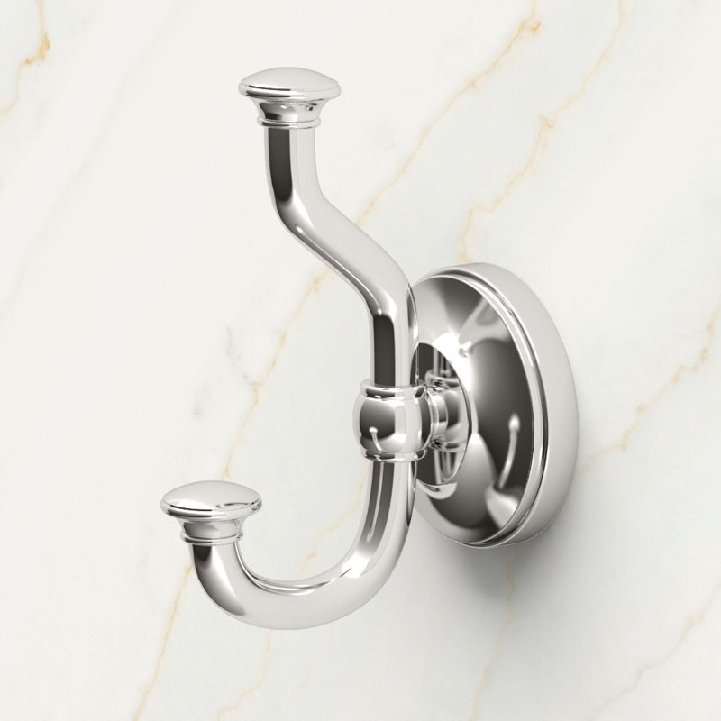 Tavern Wall Mounted Robe and Towel Hook, Nickel