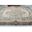 Grand tapis Oushak turc vintage fait à la main en beige antique pour un décor de salon élégant