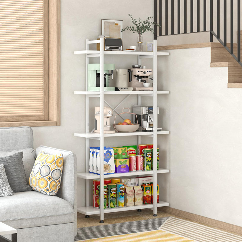 Zaleena Bookcase, White Wooden