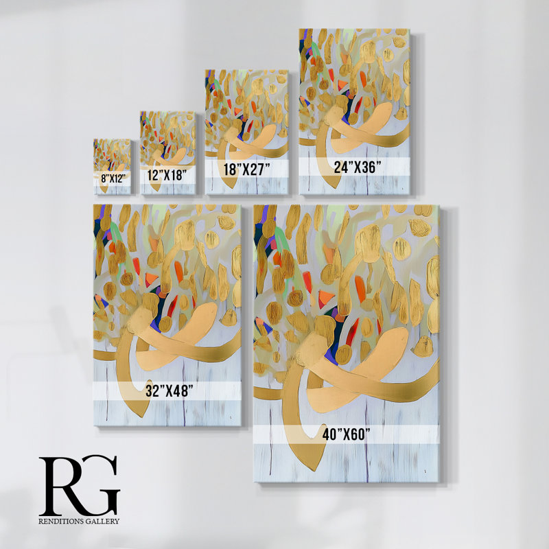 Abstract XXII Gallery Wrapped Canvas - Ready To Hang, 36" H x 24" W