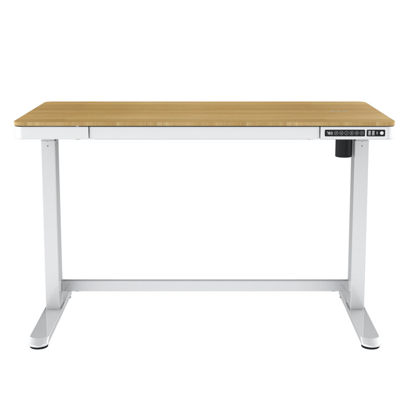 Bureau debout à hauteur ajustable Cashwell, Chêne