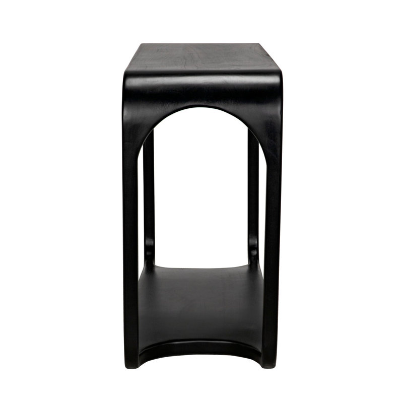 Milena Hand-Rubbed Black Mahogany 52'' Console Table