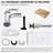 Single Hole Bathroom Faucet with Drain Assembly-62241198