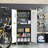 30 In. W X 71 In. H X 15 In. D 2-shelf Metal Freestanding Storage Cabinet With Multipurpose Pegboard In Gray And White