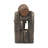 10.4X9.4X19.1" Decorative 3 Tier Bucket Fountain With Lights And Pump, Brown