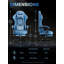 Ergonomic Gaming Chair with Massage Lumbar Pillow & Footrest, Linkage Armrest Reclining Office Chair, Breathable PVC Leather Computer Desk Chair, Multiple Colors Available, Max Load 150kg-974047225