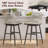 Bar Stools Set Of 2, Rattan Counter Height Bar Stools, Swivel Patio Barstools With Boho Woven Rope Back For Kitchen Patio Garden Cushions Included,-1900910800-1900910801