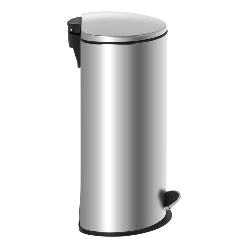 Poubelle à pédale 7,92 gallons en acier inoxydable