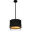 Moreauville 3-Light Matte Black Pendant Light