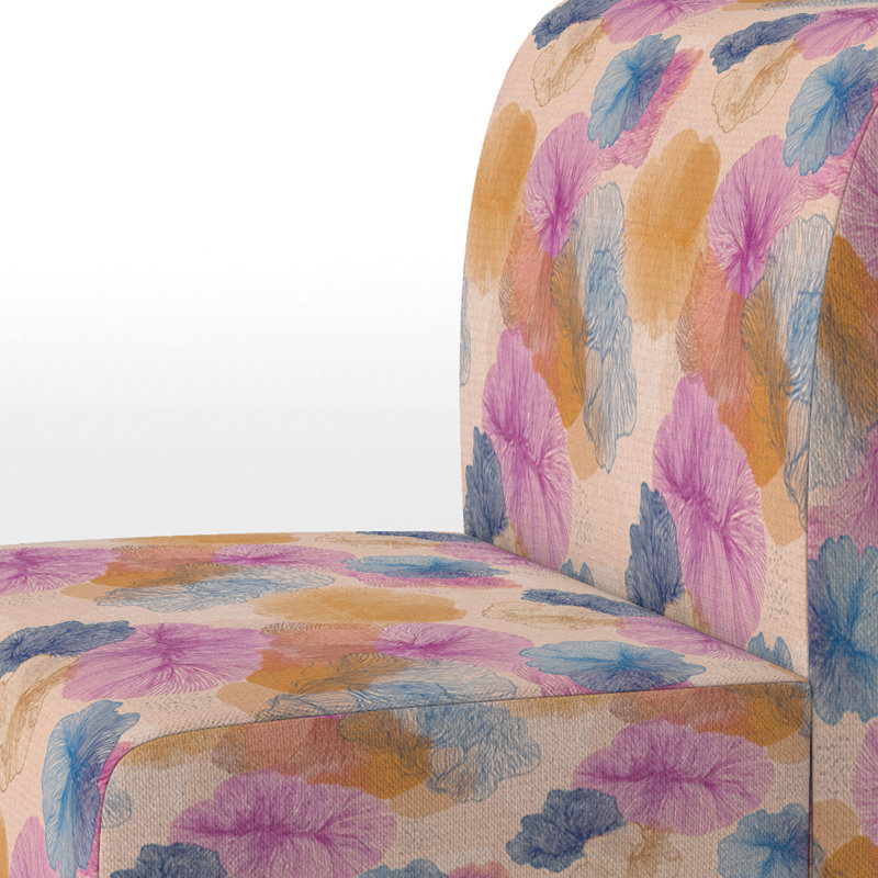 Fauteuil de chambre Abstract, Pantoufle sans accoudoirs