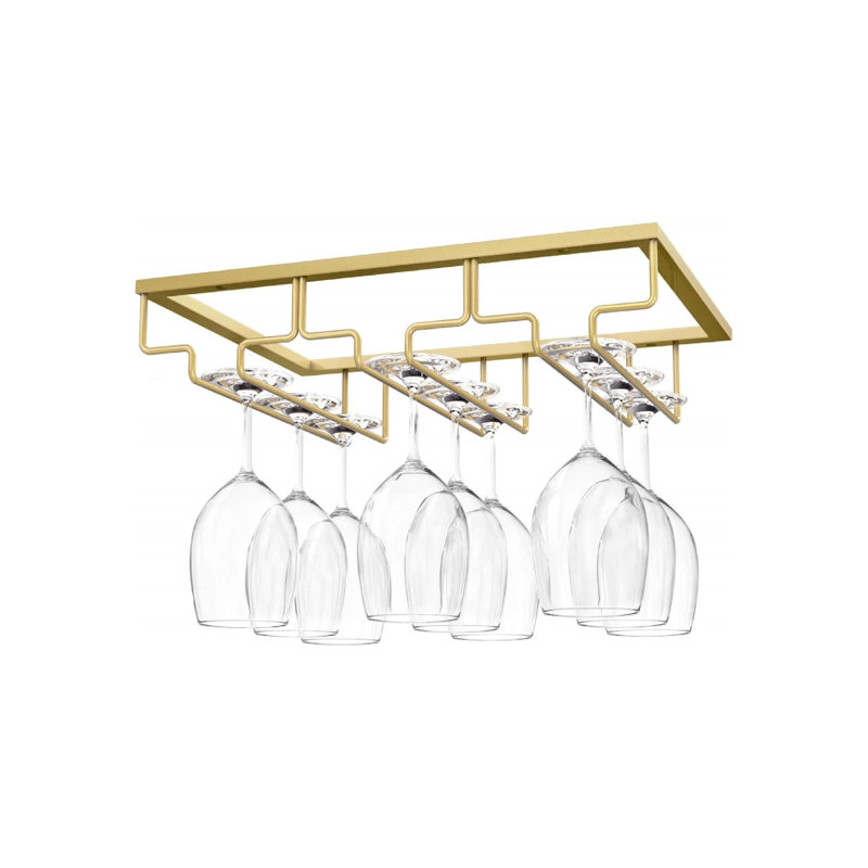 Porte-verres à vin sous l'armoire