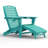HDPE Adirondack Foldable Chair with Retractable Ottoman-26271876
