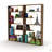 Wood Frame Etagere Open Back 6 Shelves Bookcase Industrial Bookshelf-673783390