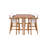 Brantley 6-Piece Rustic Acacia Wood Patio Dining Set With Cushions-124955587