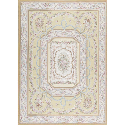Aubusson Renaissance Wool Oriental Area Rug