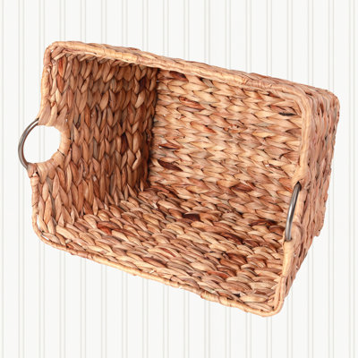 Large Multipurpose Handwoven Water Hyacinth Wicker Basket