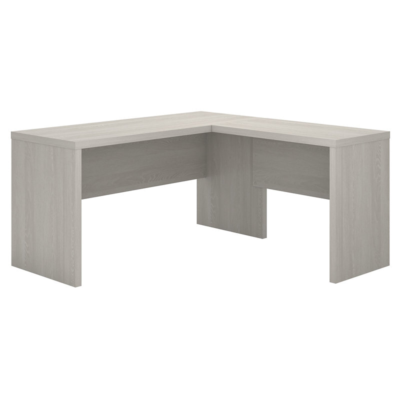 Echo L-Shaped Computer Desk, Gray Sand