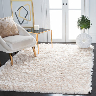 Chamira Shag Hand Tufted Performance Abstract Rug