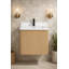 Meuble-lavabo flottant simple 24 po avec plateau en quartz Bueche