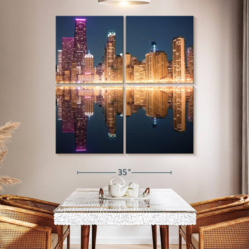 Chicago Golden Lights, H 50 po x l 50 po
