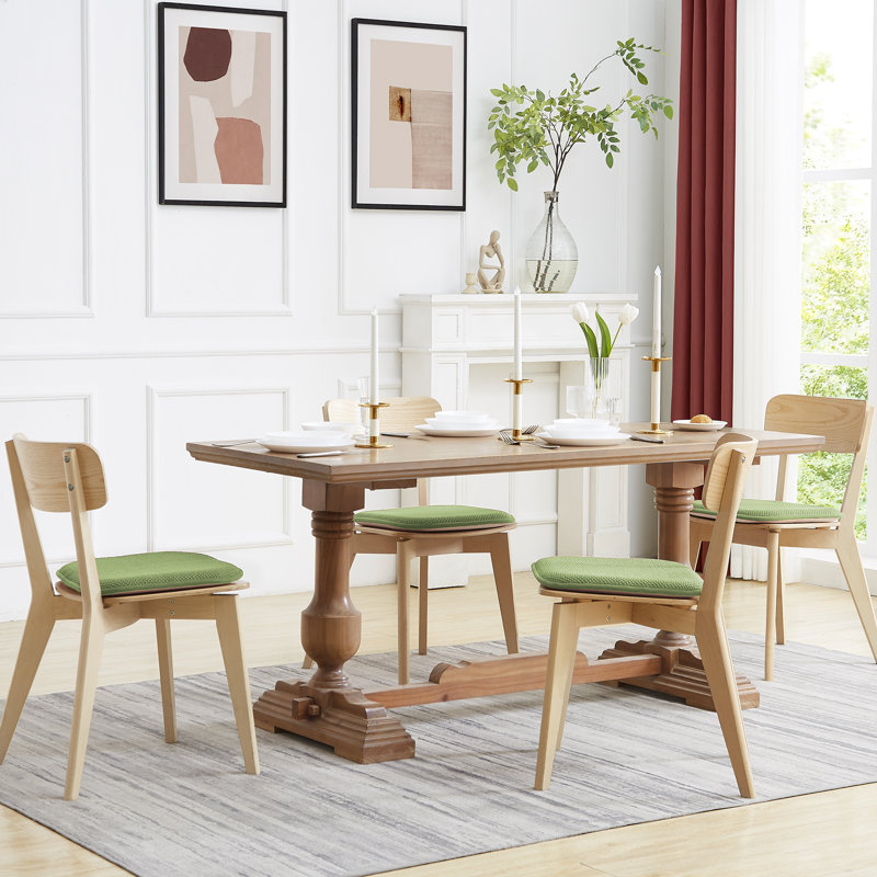 Coussins de chaise antidérapants Honeycomb, Vert, Paquet de 12