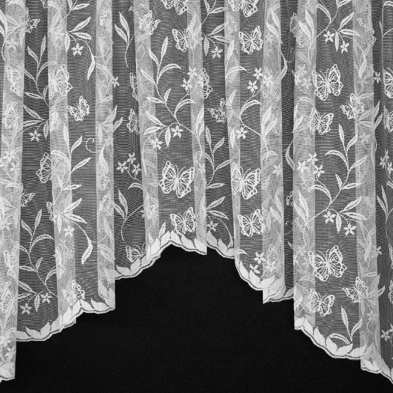 Barretti Semi Sheer Curtain Single Panel, 254 W x 106 D cm