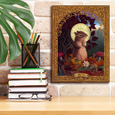 «Tamias Striatas» par Gina Matarazzo, art mural sur toile