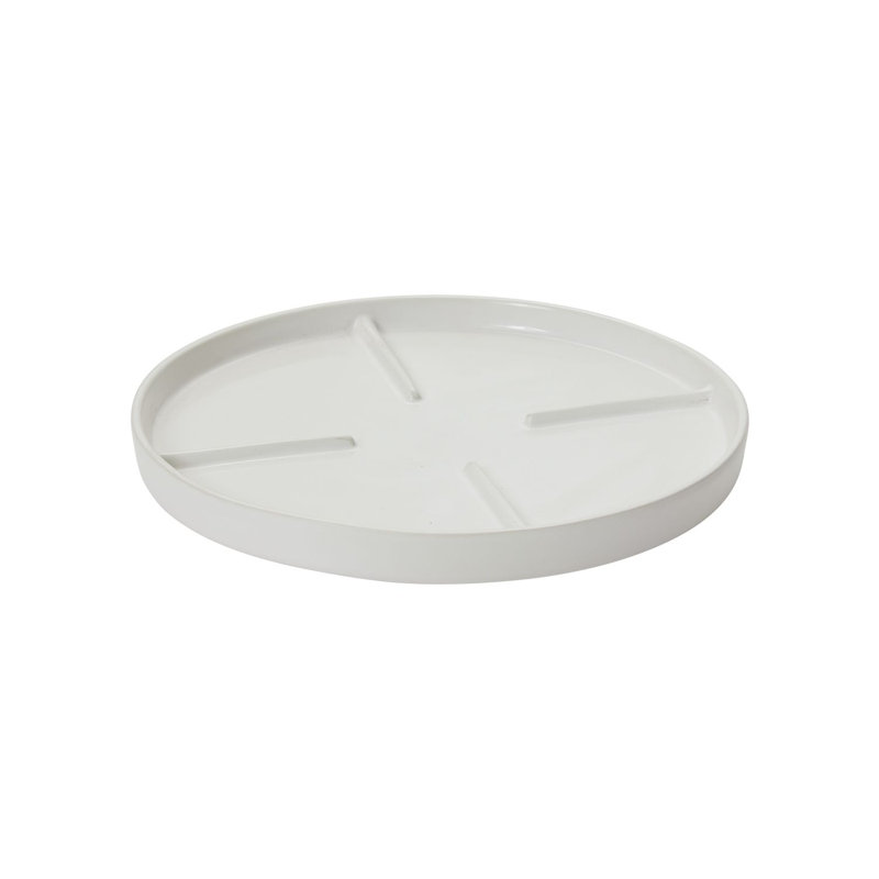 Noha Saucer, Blanc, H 1 po x l 11 po x P 11 po