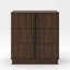 Armoire rétro 25,39 "à rayures verticales et 3 tiroirs, ensemble d'armoires rétro économique-129764244-129764245