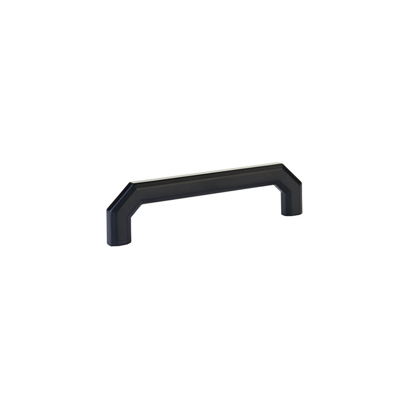 Emtek Riviera Cabinet Pull 5" Center-to-Center, Flat Black, 5"
