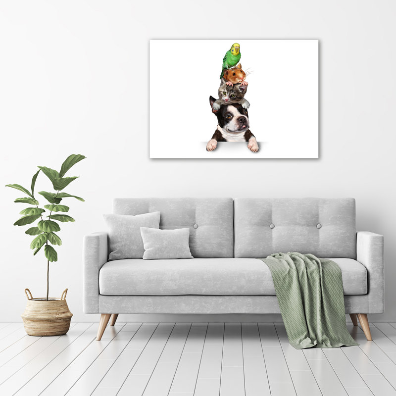 Group Of Animals - Wrapped Canvas Print